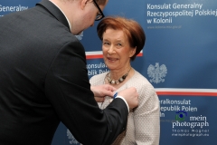 Konsulat Generalny RP w Kolonii Krzyż Oficerski Orderu Zasługi RP Halina Koblenzer Koeln